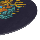 カスタマイズヴィンテージ深いシーアンドスキューバダイバーグラフィック カッティングボード (角)