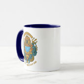 カスタマイズヴィンテージ深いシースクーバダイバーポセイドン マグカップ (正面左)