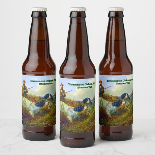 カスタマイズヴィンテージ犬ハンター洗浄グルーズ ビールラベル (ボトル)