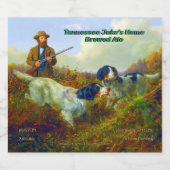 カスタマイズヴィンテージ犬ハンター洗浄グルーズ ビールラベル (シングルラベル)