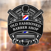 カスタマイズヴィンテージ理容師ショップポールフロントドア ウィンドウサイン (シート2)