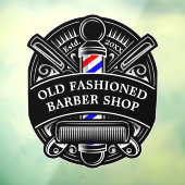 カスタマイズヴィンテージ理容師ショップポールフロント ウィンドウサイン (シート3)