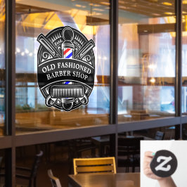 カスタマイズヴィンテージ理容師ショップポールフロント ウィンドウサイン