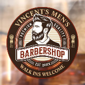 カスタマイズヴィンテージ理容師ショッモダンプ ウィンドウサイン (シート2)