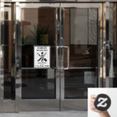 カスタマイズヴィンテージ理容師指名手配理容師ショップ ウィンドウサイン (オフィスドア)