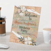 カスタマイズヴィンテージ誕生会台座看板 台座サイン (インサイチュ)