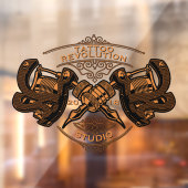 カスタマイズヴィンテージ金ゴールド入れ機店 ウィンドウサイン (シート2)