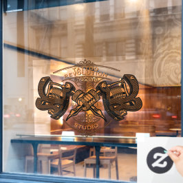 カスタマイズヴィンテージ金ゴールド入れ機店 ウィンドウサイン