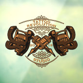 カスタマイズヴィンテージ金ゴールド入れ機店 ウィンドウサイン (シート3)