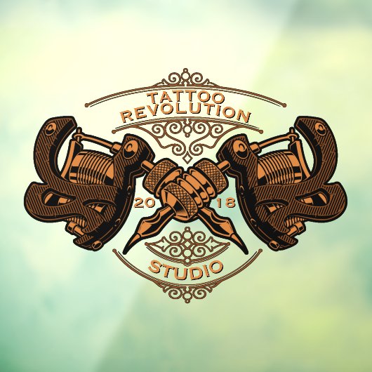 カスタマイズヴィンテージ金ゴールド入れ機店 ウィンドウサイン (シート3)