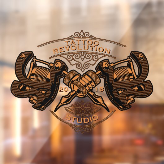 カスタマイズヴィンテージ金ゴールド入れ機店 ウィンドウサイン (シート2)