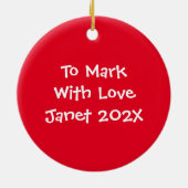 カスタマイズヴィンテージ セラミックオーナメント (裏面)