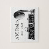 カスタマイズヴィンテージAM無線受信機 ジグソーパズル (縦)