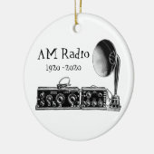 カスタマイズヴィンテージAM無線受信機 セラミックオーナメント (左)