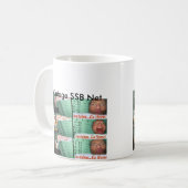 カスタマイズヴィンテージSSBの純マグ- コーヒーマグカップ (正面左)