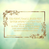 カスタマイズ一般法公証人医華美金ゴールド ウィンドウサイン (シート3)