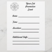 カスタマイズ万華鏡のように千変万化するパターン猫宣伝用チラシ チラシ (正面)