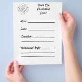 カスタマイズ万華鏡のように千変万化するパターン猫宣伝用チラシ チラシ (手)