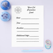 カスタマイズ万華鏡のように千変万化するパターン猫宣伝用チラシ チラシ (シングル)