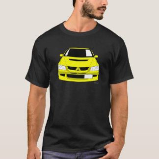 カスタマイズ三菱槍騎兵のEvo 8車のTシャツ Tシャツ