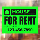 カスタマイズ不動産用グリーンブラックハ実在ウス ウィンドウサイン (シート2)