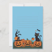 カスタマイズ不気味可能なハロウィーン誕生日パーティー 招待状 (裏面)