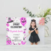 カスタマイズ不気味可能なパーティの招待状子供へ 招待状 (スタンド正面)