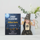 カスタマイズ不気味可能なパーティの招待状子供へ 招待状 (スタンド正面)