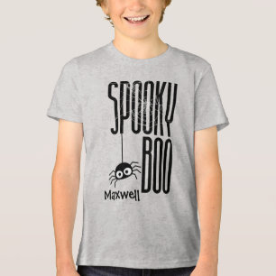 カスタマイズ不気味可能なブーキッズハロウィンシャツ トライブレンドTシャツ