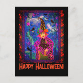 カスタマイズ不気味Bewitching Halloween Night ポストカード (正面)