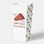 カスタマイズ与え可能なAシャウト・アウト・ポップコーン フェイバーボックス (裏面)