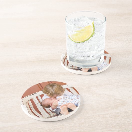 カスタマイズ両面フォトパーソナライズされた コースター (側面)