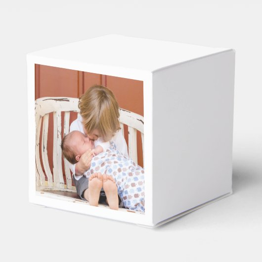 カスタマイズ両面フォトパーソナライズされた フェイバーボックス (裏面サイド)