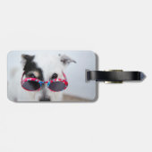 カスタマイズ両面写パーソナライズされた真 ラゲッジタグ (裏面横)