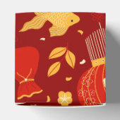 カスタマイズ中国の可能な新年のアイコン赤と金ゴールド フェイバーボックス (上部)