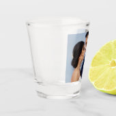 カスタマイズ二組の結婚写真両面 ショットグラス (左)