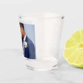 カスタマイズ二組の結婚写真両面 ショットグラス (右)