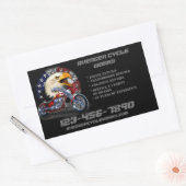 カスタマイズ二輪修理店事業 長方形シール (封筒)