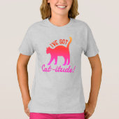 カスタマイズ人気がある可能な得Cat-itude Tシャツ (正面)