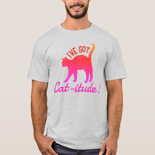 カスタマイズ人気がある可能な得Cat-itude Tシャツ