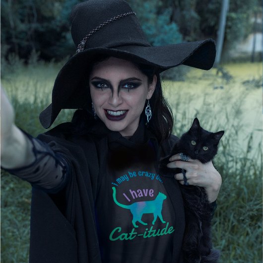 カスタマイズ人気がある可能な得Cat-itude Tシャツ