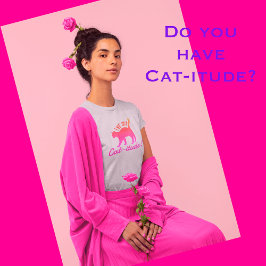 カスタマイズ人気がある可能な得Cat-itude Tシャツ