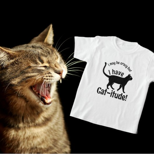 カスタマイズ人気がある可能な得Cat-itude Tシャツ
