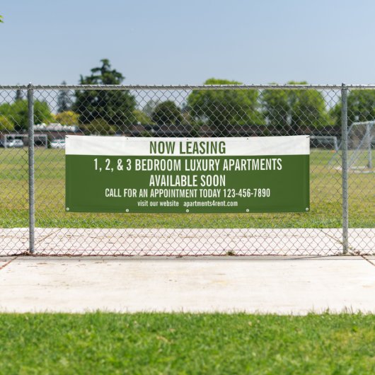 カスタマイズ今リース用アパートメンツ 横断幕 (インサイチュ)