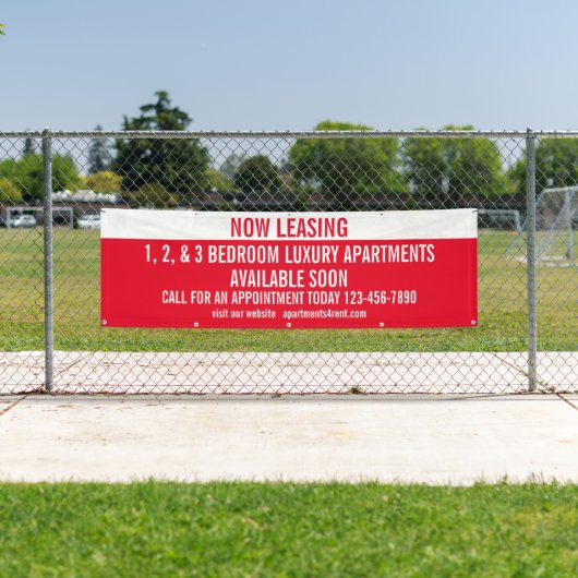 カスタマイズ今リース用アパートメンツ 横断幕 (インサイチュ)