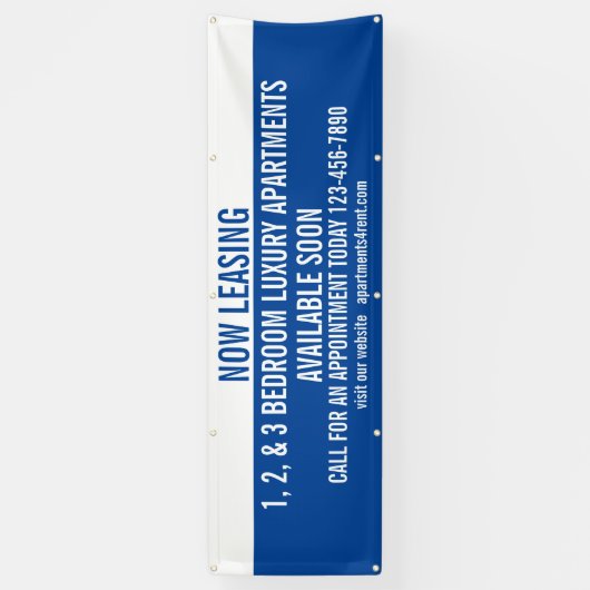 カスタマイズ今リース用アパートメンツ 横断幕 (縦)