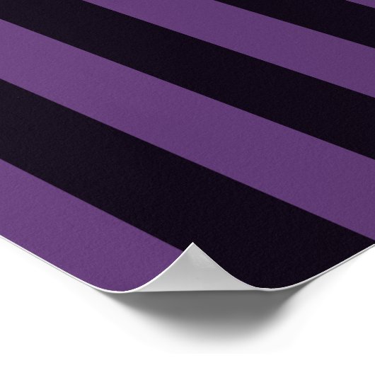 カスタマイズ保してテキストを紫ストライプ色 ポスター (角)