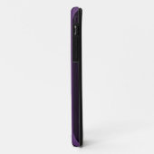 カスタマイズ保してテキストを紫ストライプ色 Case-Mate iPhoneケース (裏面/左)