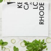 カスタマイズ保可能な静かで愛のロードアイランド キッチンタオル (折り畳み)