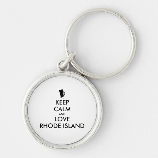 カスタマイズ保可能な静かで愛のロードアイランド キーホルダー (正面)